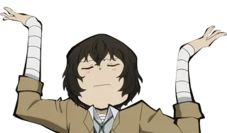 🤗 888f8029 Dazai Osamu Bungou Stray Dogs Anime, Personnage, Dazai Osamu, Bungou Stray Dogs, Bandages telegram sticker