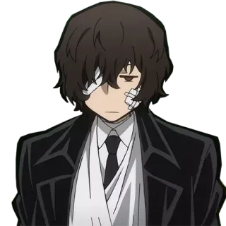 😑 e808d3f9 Osamu Dazai Bungou Stray Dogs Anime, Dazai, Bandages, Mélancolie, Bungou Stray Dogs telegram sticker