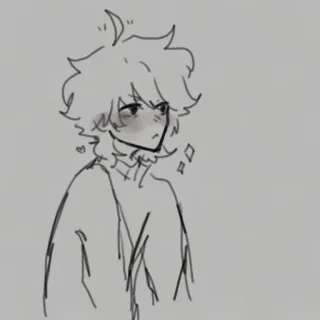 🍵 d70fc3fc tekening, schets, cartoon, personage telegram sticker