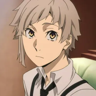 🍨 6d83159e Atsushi Nakajima Bungo Stray Dogs Anime, Portret, Postać, Atsushi Nakajima, Bungo Stray Dogs whatsapp sticker