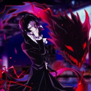 🎡 8dd8c035 Akutagawa Ryunosuke Bungou Stray Dogs Anime, Manga, Akutagawa, Bungou Stray Dogs, Postać whatsapp sticker