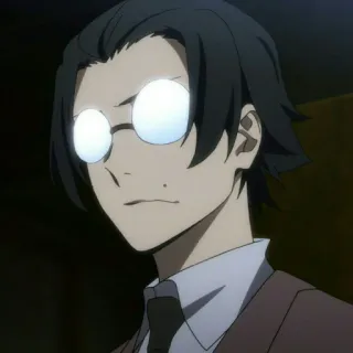 🎻 cd2e6592 Anime, Postać, Mężczyzna, Okulary whatsapp sticker