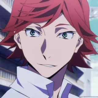 🍧 d6d8fc8c anime, rude włosy, postać anime, męski, przystojny whatsapp sticker