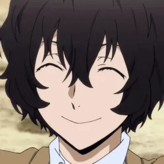 🥂 80673584 Osamu Dazai Bungou Stray Dogs Anime, Uśmiech, Postać, Bungo Stray Dogs telegram sticker