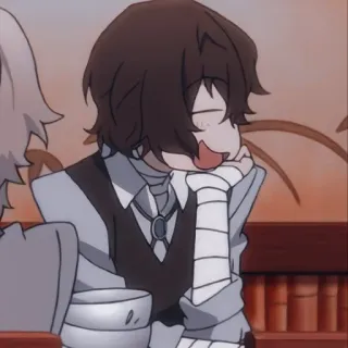 📜 b67b59f1 Dazai Osamu Bungou Stray Dogs Anime, Dazai, Osamu, Bungou Stray Dogs, Bandagen, Charakter telegram sticker