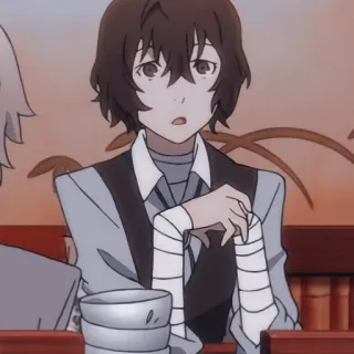 🏹 cfa1df78 Osamu Dazai Bungou Stray Dogs Anime, Dazai, Bungou Stray Dogs, Charakter, Osamu Dazai telegram sticker