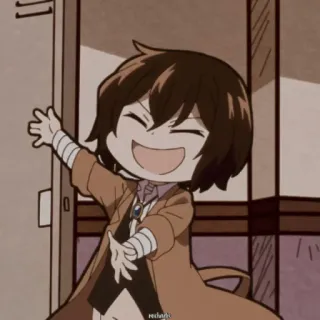 😂 42178a70 Osamu Dazai Bungou Stray Dogs Anime, Chibi, Cartoni animati, Bungou Stray Dogs, Osamu Dazai, Dazai telegram sticker