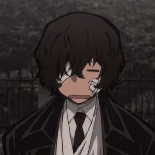 😐 92e03643 Osamu Dazai Bungo Stray Dogs Anime, Bungo Stray Dogs, Osamu Dazai, Dazai, Bende, Manga telegram sticker
