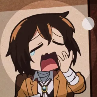 😐 bc431cf3 Dazai Osamu Bungou Stray Dogs Anime, Triste, Piangendo, Chibi, Dazai, Bungou Stray Dogs, Fanart telegram sticker