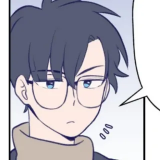 🚏 bef3ef06 000 cartoon, anime, man, glasses, comic, character whatsapp sticker