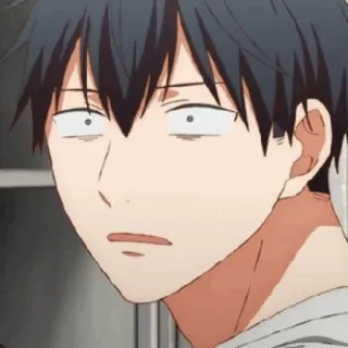 🎻 0b5416f3 Anime, Kreskówka, Postać, Twarz, Zszokowany, Wyraz twarzy telegram sticker