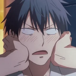 🎻 ae8eb147 Anime, Kreskówka, Twarz, Wyraz twarzy, Zgnieciona twarz telegram sticker