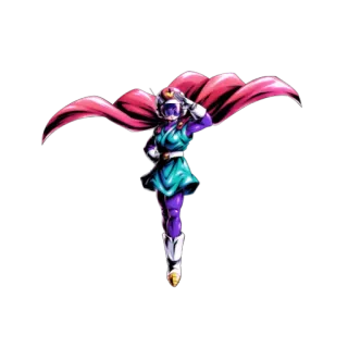 🦸‍♀ 046e153b Videl Dragon Ball アニメ, キャラクター, スーパーヒーロー, マント, 敬礼, ビーデル, ドラゴンボール telegram sticker