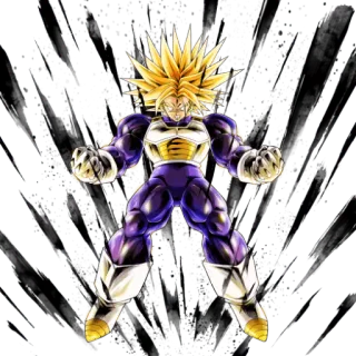 😤 a5470cc8 Trunks Dragon Ball アニメ, ドラゴンボール, トランクス, 超サイヤ人, 格闘, カートゥーン, マンガ telegram sticker