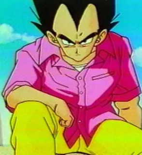 😠 15930987 Vegeta Dragon Ball Z Аниме, Драгонболл Зет, Вегета, Мультфильм, Персонаж telegram sticker