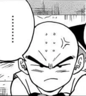 😒 4a3b8ad7 Krillin Dragon Ball ........ Криллин, Dragon Ball, аниме, манга, злой, в шоке telegram sticker