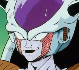 😥 6e3faf90 Frieza Dragon Ball фриза, dragon ball, аниме, мультфильм, злодей, персонаж telegram sticker