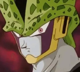 😒 7905fd02 Cell Dragon Ball Z Селл, Dragon Ball Z, Аниме, Злодей, Сильный, Зеленый telegram sticker