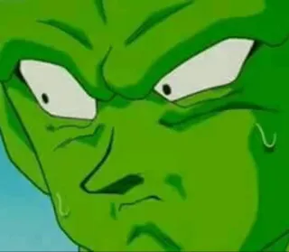 👀 8c5d66ac Piccolo Dragon Ball Z пикколо, аниме, драгон болл, мультфильм, персонаж, зеленый telegram sticker