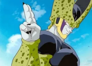 ✌️ b1be7eda Cell Dragon Ball Z Аниме, Драгон Болл, DBZ, Селл, Злодей, Персонаж telegram sticker