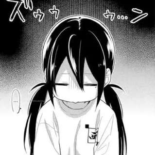 ▪️ 8eab9f7b Animé, Manga, Fille, Triste, Contrariée, Dessin animé, Art japonais whatsapp sticker