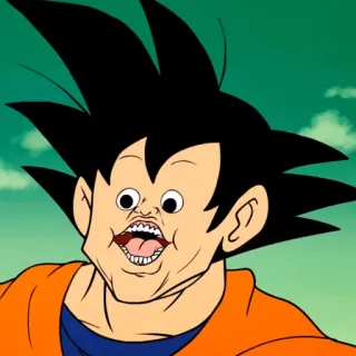 😮 94b447b3 Goku Dragon Ball Goku, Dragon Ball, anime, cartone animato, divertente telegram sticker