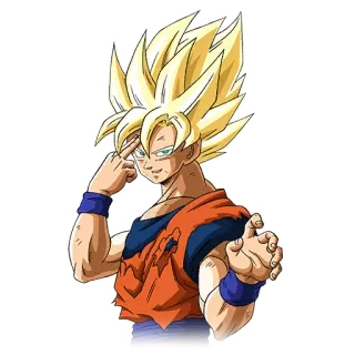 👋 cc9b3947 Goku Dragon Ball Anime, Dragon Ball, Goku, Super Sayan, Combattimento telegram sticker