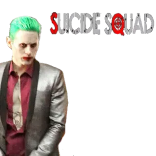 🃏 4e4ff7cd The Joker Suicide Squad SUICIDE SQUAD the joker, suicide squad, méchant, dc comics, film telegram sticker