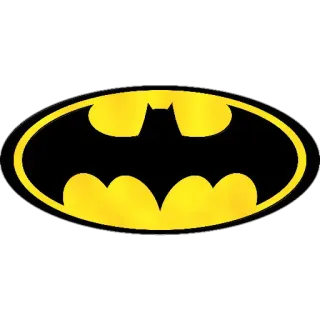 ⚫ bb9f924b Batman Batman, Logo, BD, Super-héros, Symbole chauve-souris telegram sticker