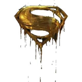 🆚 f92b532d Superman Superman, Logo, Or, Goutte telegram sticker