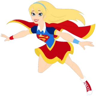 🧚‍♀ 9c540472 Supergirl superhero, cartoon, dc comics, supergirl whatsapp sticker