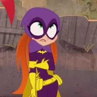 ✨ 2b07099c Batgirl DC Super Hero Girls Batgirl, DC Super Hero Girls, cartoon, superheld, meisje, personage, DC Comics telegram sticker