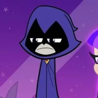 ✨ a6f9a650 Raven Teen Titans Go! Raven, Teen Titans, cartoon, animatie, superheld telegram sticker