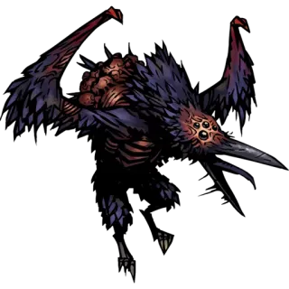 🦅 207ebede potwór, horror, stworzenie, dark fantasy, eldritch, groteskowy telegram sticker