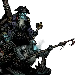 ⛵ 51cd7dea zombie, szkielety, pirat, topór, nieumarli, fantasy telegram sticker