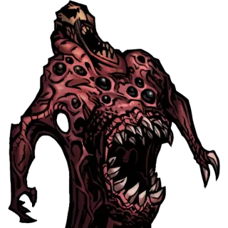 👅 5aa7db54 potwór, horror, stworzenie, straszny, zęby, oczy, groteskowy telegram sticker