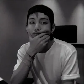 🔲 ac92d9d0 Person, Mann, Porträt, Schwarzweiß, Ausdruck, Koreanisch, Asiatisch telegram sticker