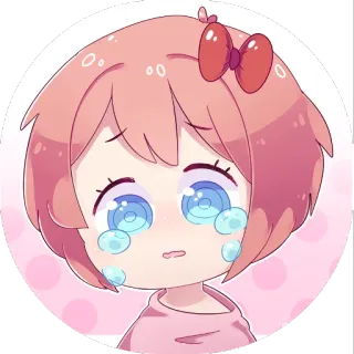 😭 55a1277f 动漫, 哭泣, 悲伤, 眼泪, 卡通 telegram sticker