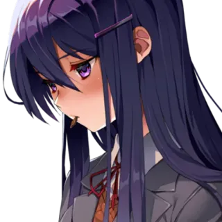 🤓 0b250866 Yuri Doki Doki Literature Club! Anime, Juego, Estudiante, Yuri, Lindo telegram sticker