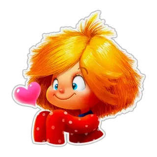 😘 1538ddd2 การ์ตูน, เด็ก, หัวใจ, น่ารัก, สติกเกอร์ telegram sticker