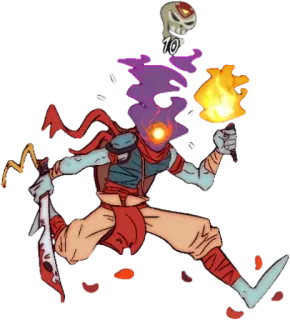 😅 496d7daf dead cells, akcja, rogue-lite, miecz, pochodnia whatsapp sticker