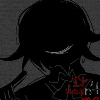 😜 62153586 It wasn't me Anime, Tối, Manga, Kỳ quái, Bóng, Hình bóng telegram sticker