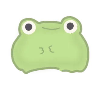 🙂 c00e5200 katak, kartun, binatang, imut, hijau, unik, ilustrasi telegram sticker
