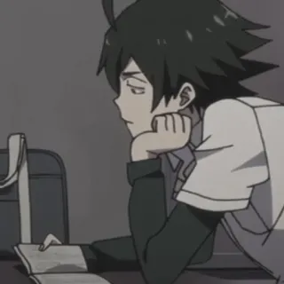 📚 c61fccfa Anime, Manga, Chico, Escuela, Estudiando telegram sticker