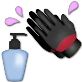 💅 3b08d4de pulizia, igiene, disinfettante, sapone, mani telegram sticker