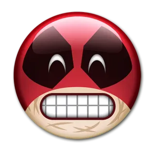 😁 686c004d Deadpool Marvel, Fumetti, Supereroe, Antieroe, Mercenario chiacchierone, Tuta rossa telegram sticker