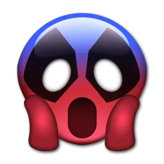 😱 f5ee3785 arrabbiato, emoji, scioccato, spaventato, faccina emoji telegram sticker
