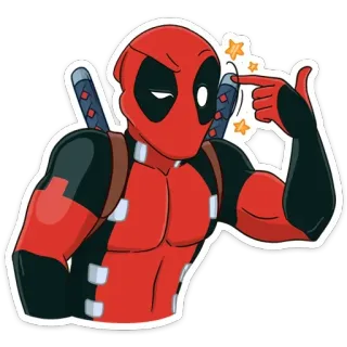 😐 49ee4931 Deadpool deadpool, marvel, superbohater, komiksy, kreskówka, postać telegram sticker