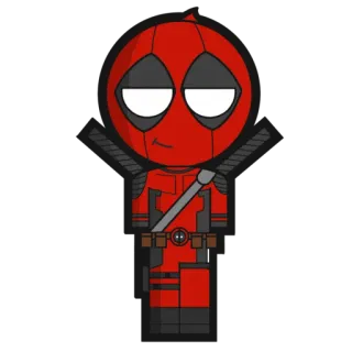 DEADPOOL @amadolls whatsapp stickers