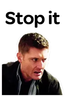 Cyan ♥ Dean telegram stickers